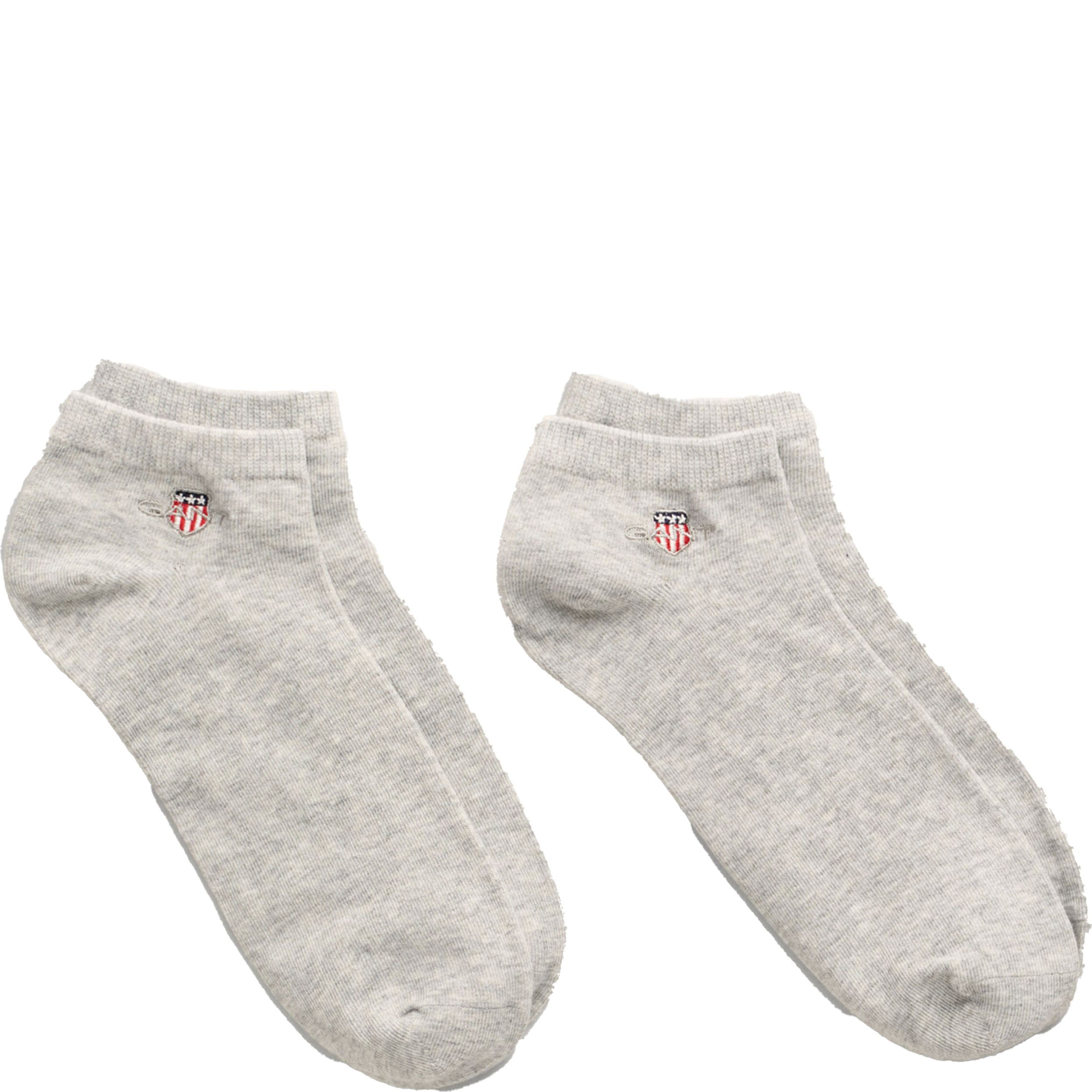 GANT Kojinės vyrams, Pilka, SHIELD ANKLE SOCKS 2-PACK