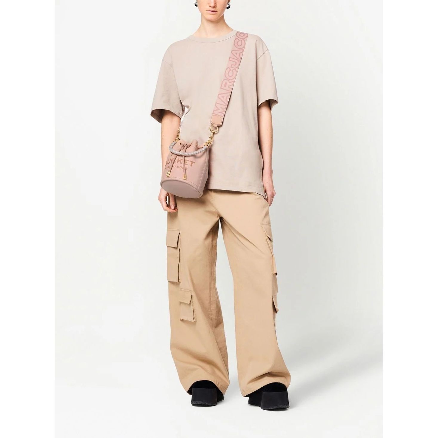 MARC JACOBS Rankinės diržas moterims, Rožinė, The strap 3