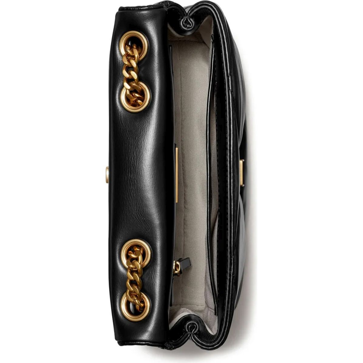 TORY BURCH Rankinė per petį moterims, Juoda, Small convertible shoulder bag 4