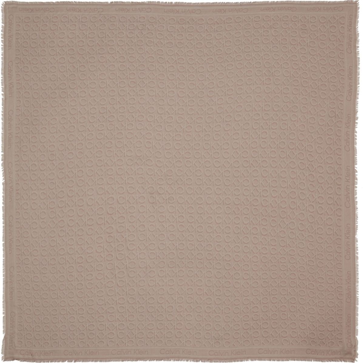 CALVIN KLEIN Skara moterims, Pilka, Mono jacquard scarf 130x130 1