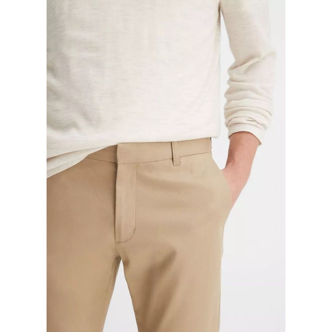 VINCE Laisvalaikio kelnės vyrams, Žalia, Cotton twill chino pants 4