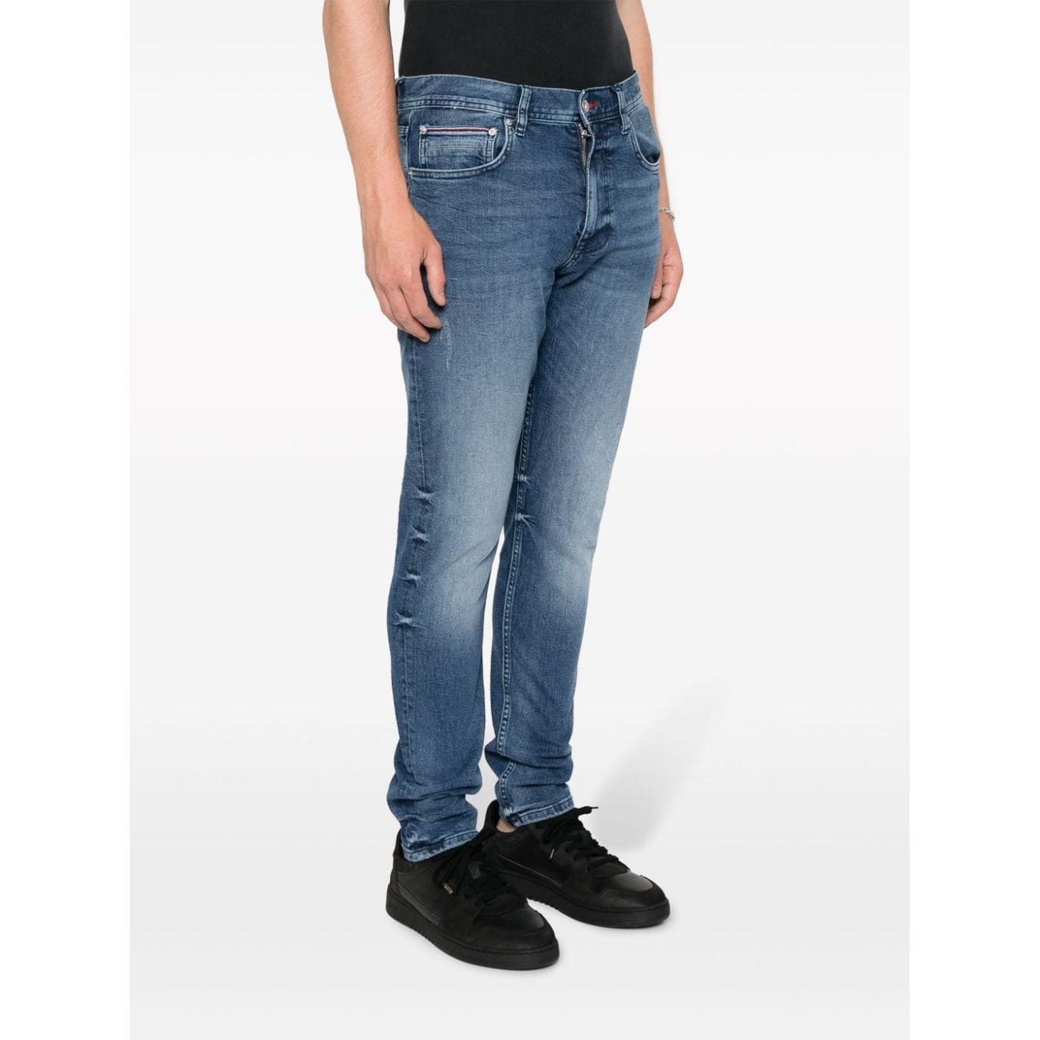 TOMMY HILFIGER Aptempti džinsai vyrams, Mėlyna, Tapered houston pstr 6yrs west 2