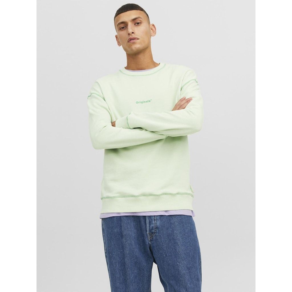 JACK & JONES Sportinis nertinis vyrams, Žalia, JORFADED SWEAT 2