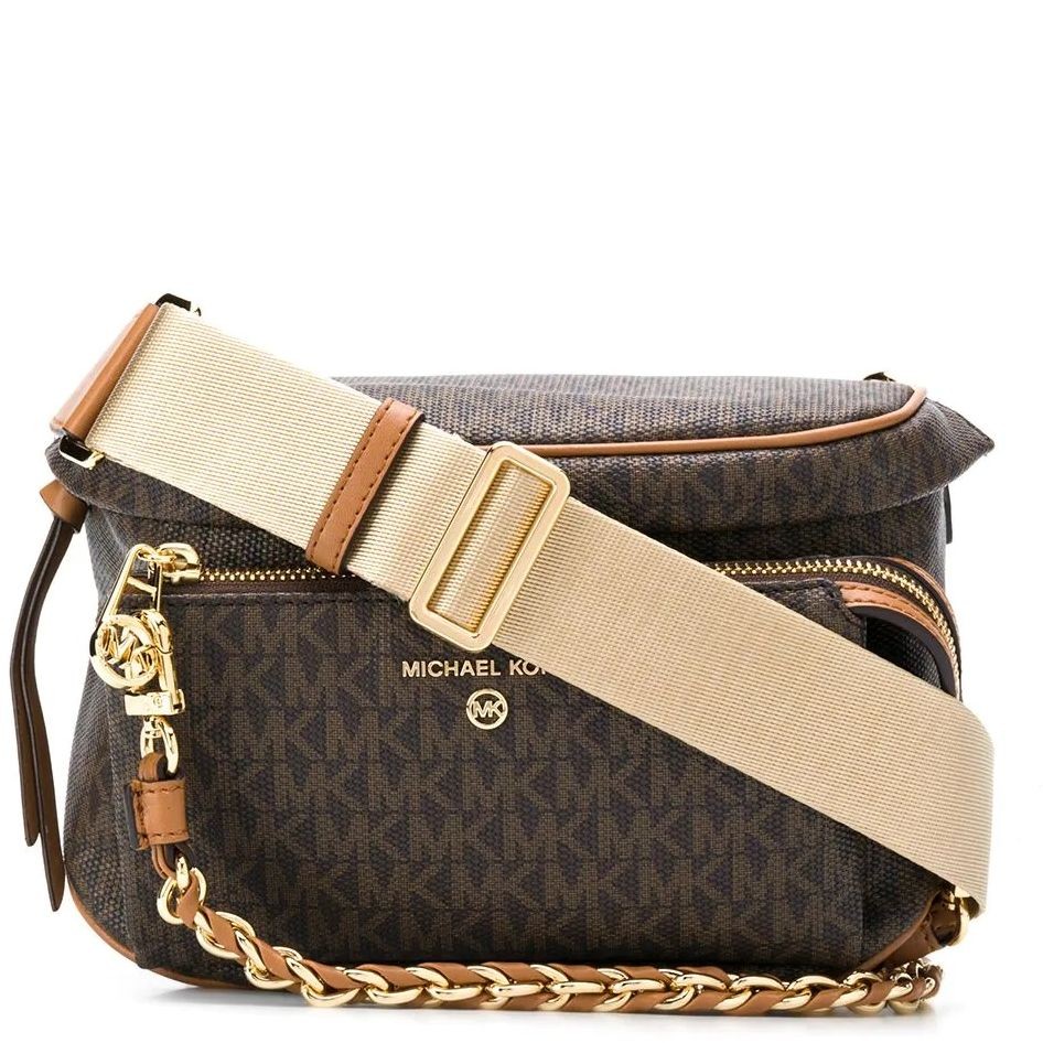 MICHAEL KORS Rankinė per juosmenį moterims, Ruda, Slater crossbody bag 1