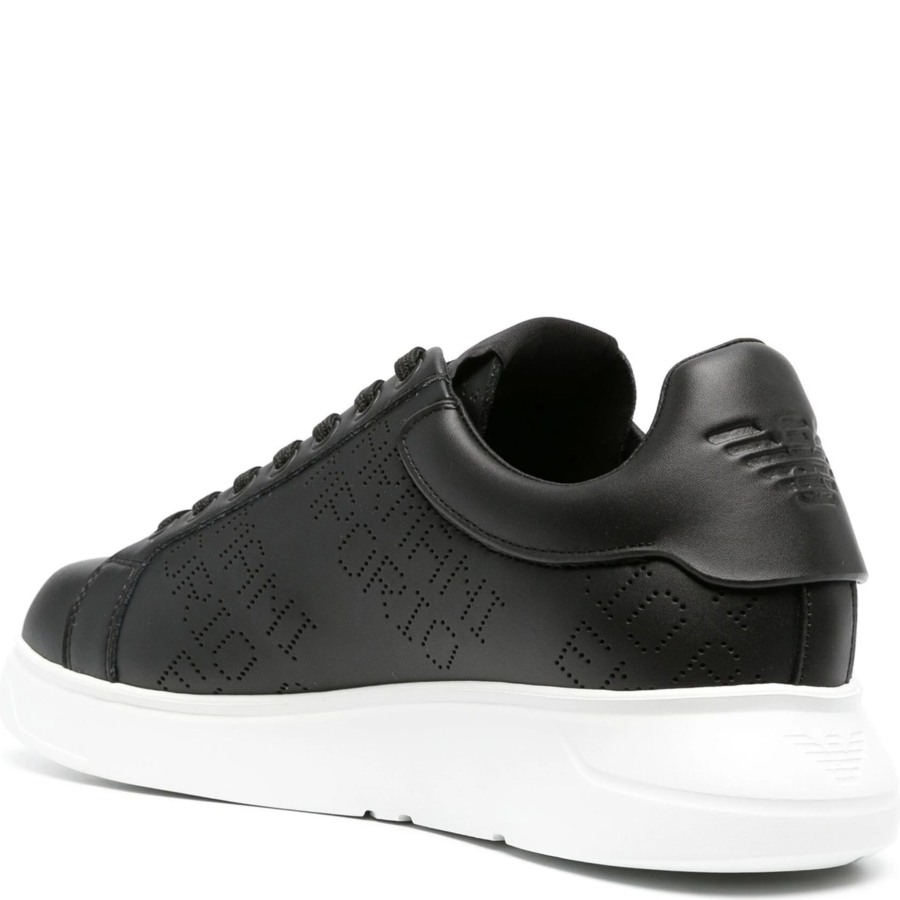 EMPORIO ARMANI Sportiniai bateliai vyrams, Juoda, Sneaker 3