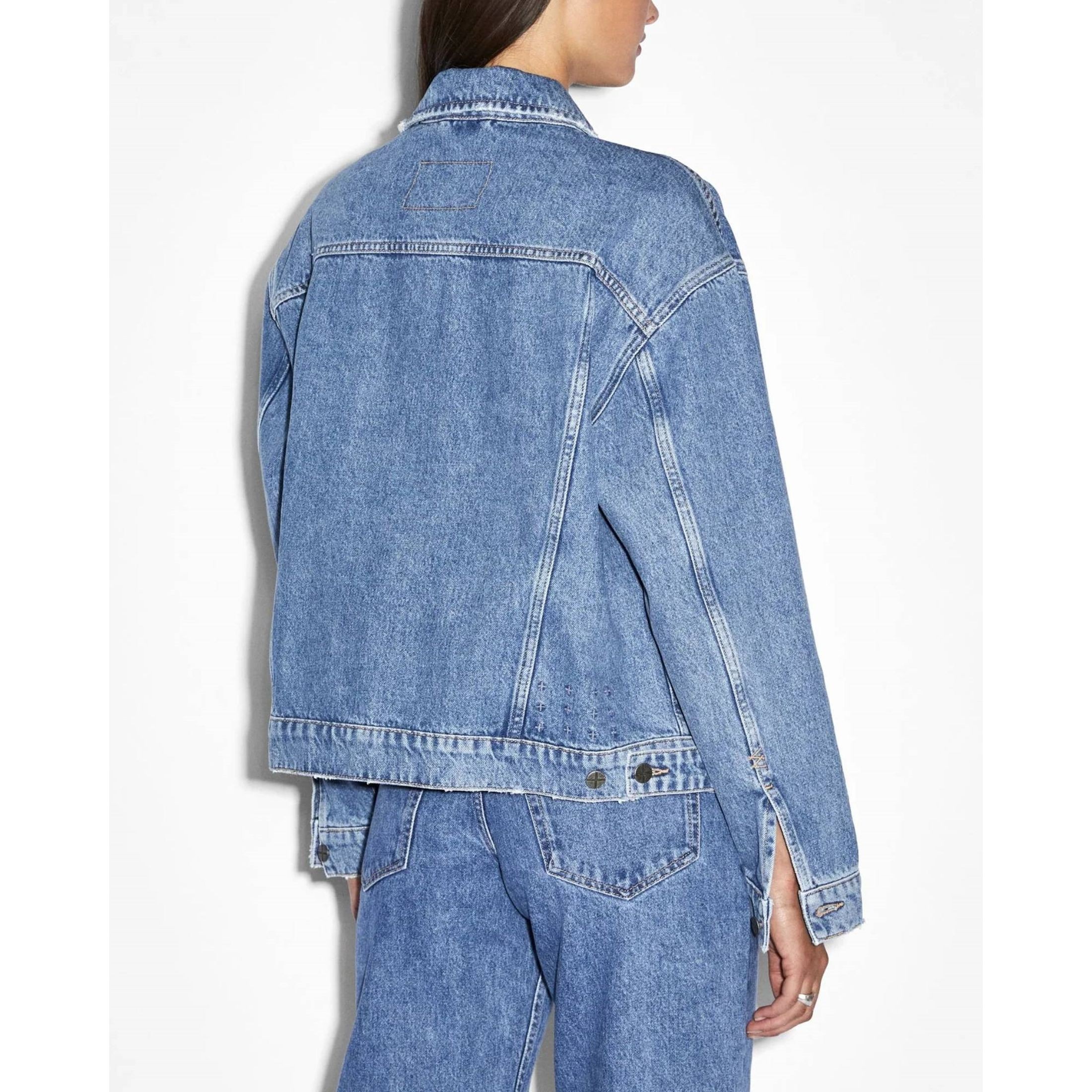 KSUBI Džinsinis švarkas moterims, Mėlyna, Oversized jacket heritage 3