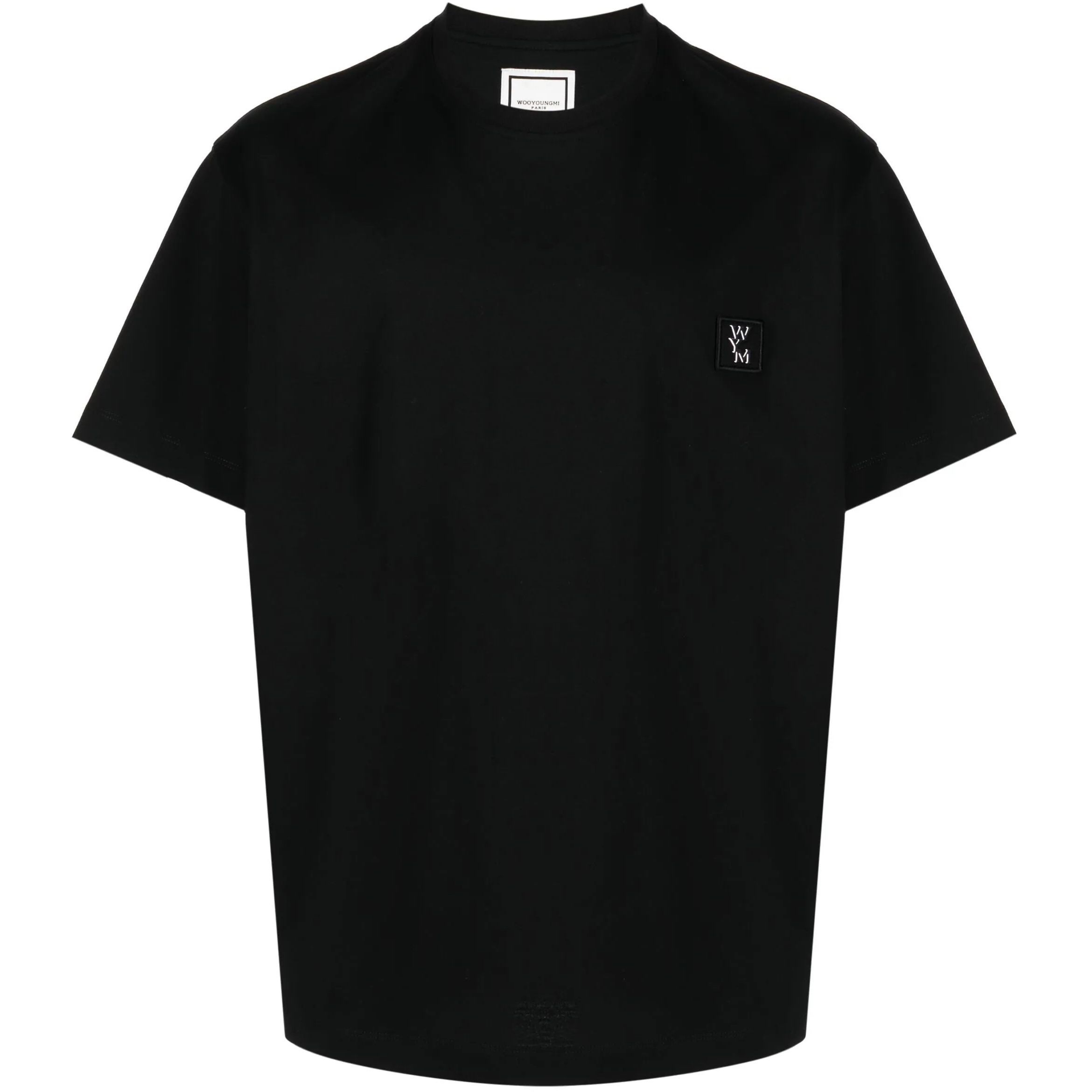 WOOYOUNGMI Marškinėliai trump. rankovėmis vyrams, Juoda, Mens t-shirt 1