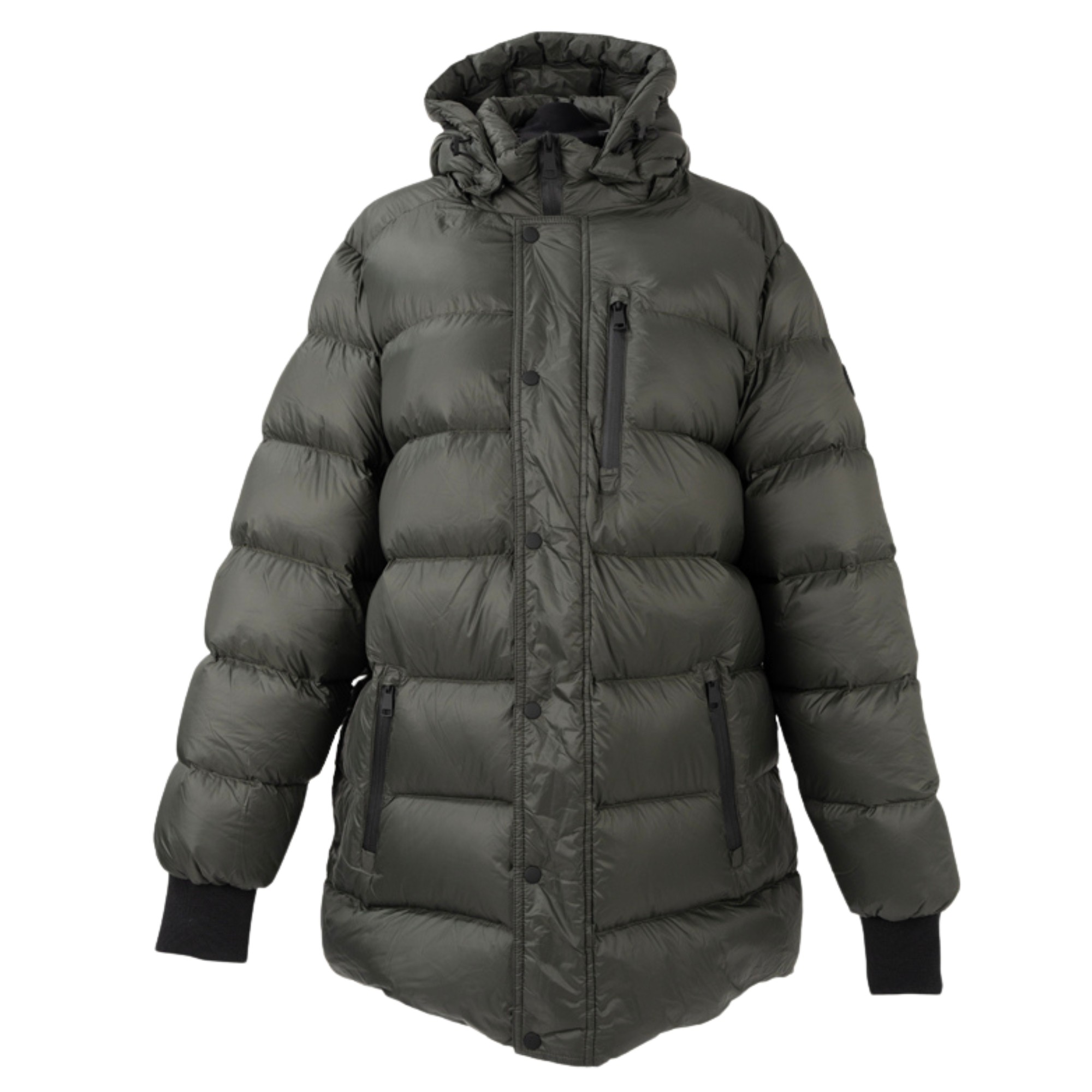SERGIO MORETTI Pūkinė striukė vyrams, GREEN OAK, Jackets 1