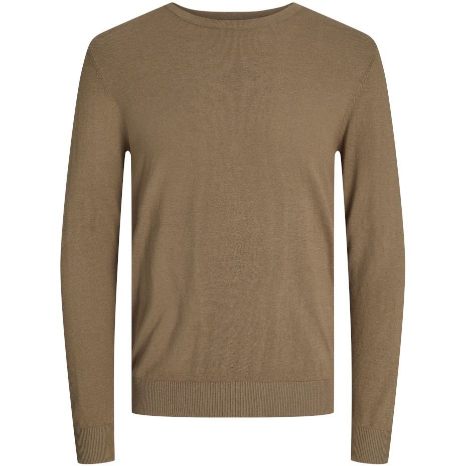 JACK & JONES Džemperis vyrams, Ruda, JJEEMIL KNIT CREW NE 1