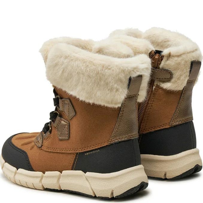 GEOX Aulinukai mergaitėms, Ruda, Flexyper booties 3