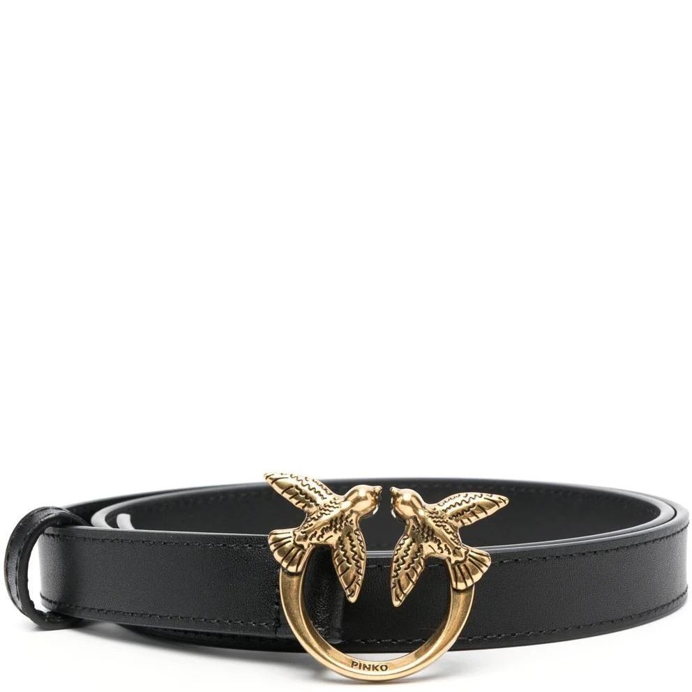 PINKO Diržas moterims, Juoda, Love berry h2 belt 1
