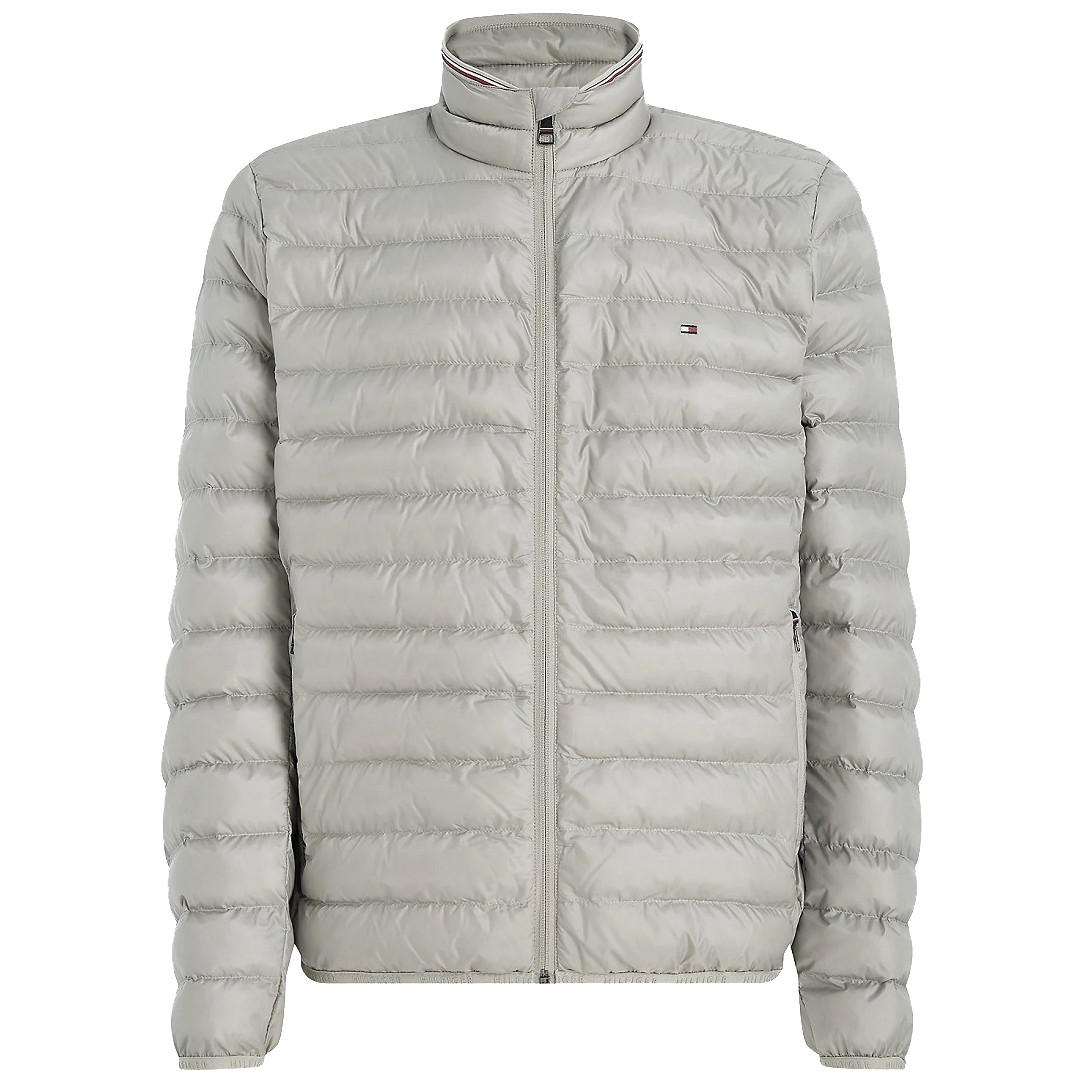 TOMMY HILFIGER Pūkinė striukė vyrams, Pilka, Packable recycled jacket 1