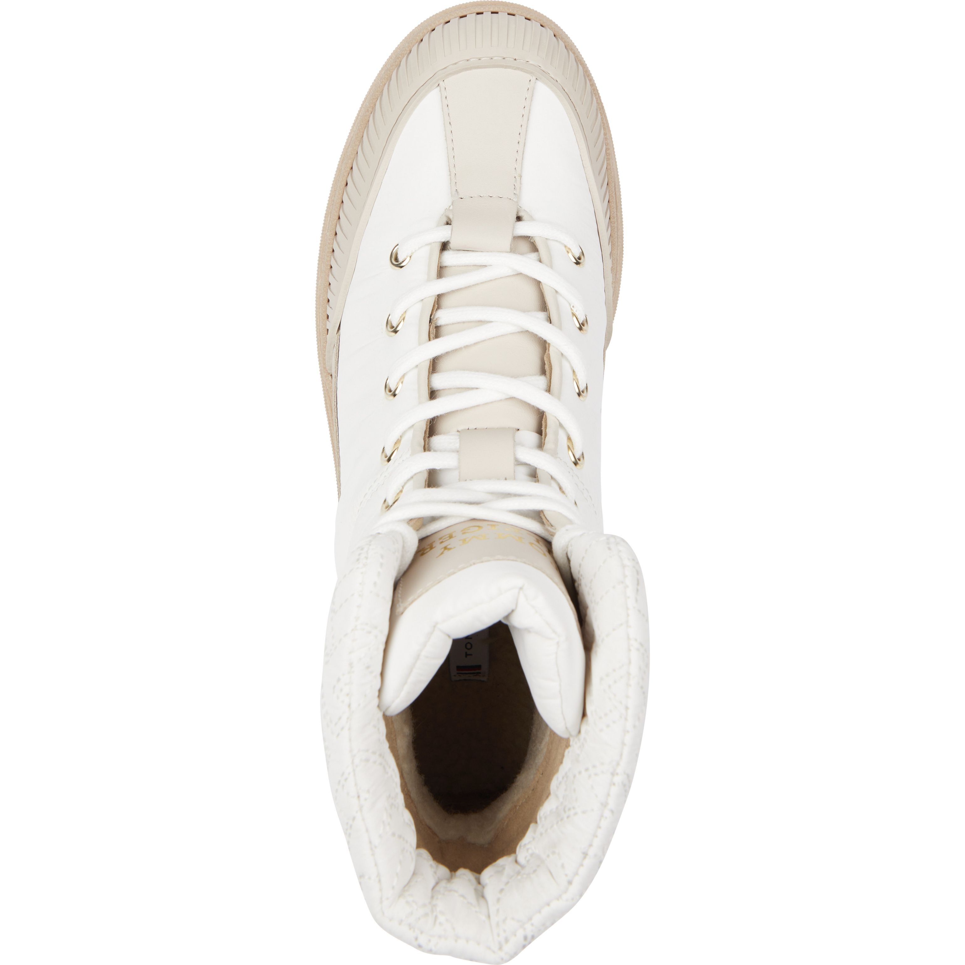 TOMMY HILFIGER Aulinukai moterims, Balta, Monogram outdoor boot 3