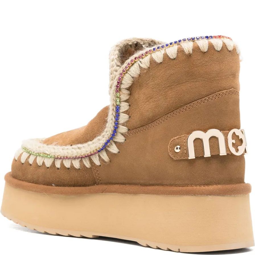 MOU Aulinukai moterims, Ruda, Eskimo 18 platform rhinestones 3