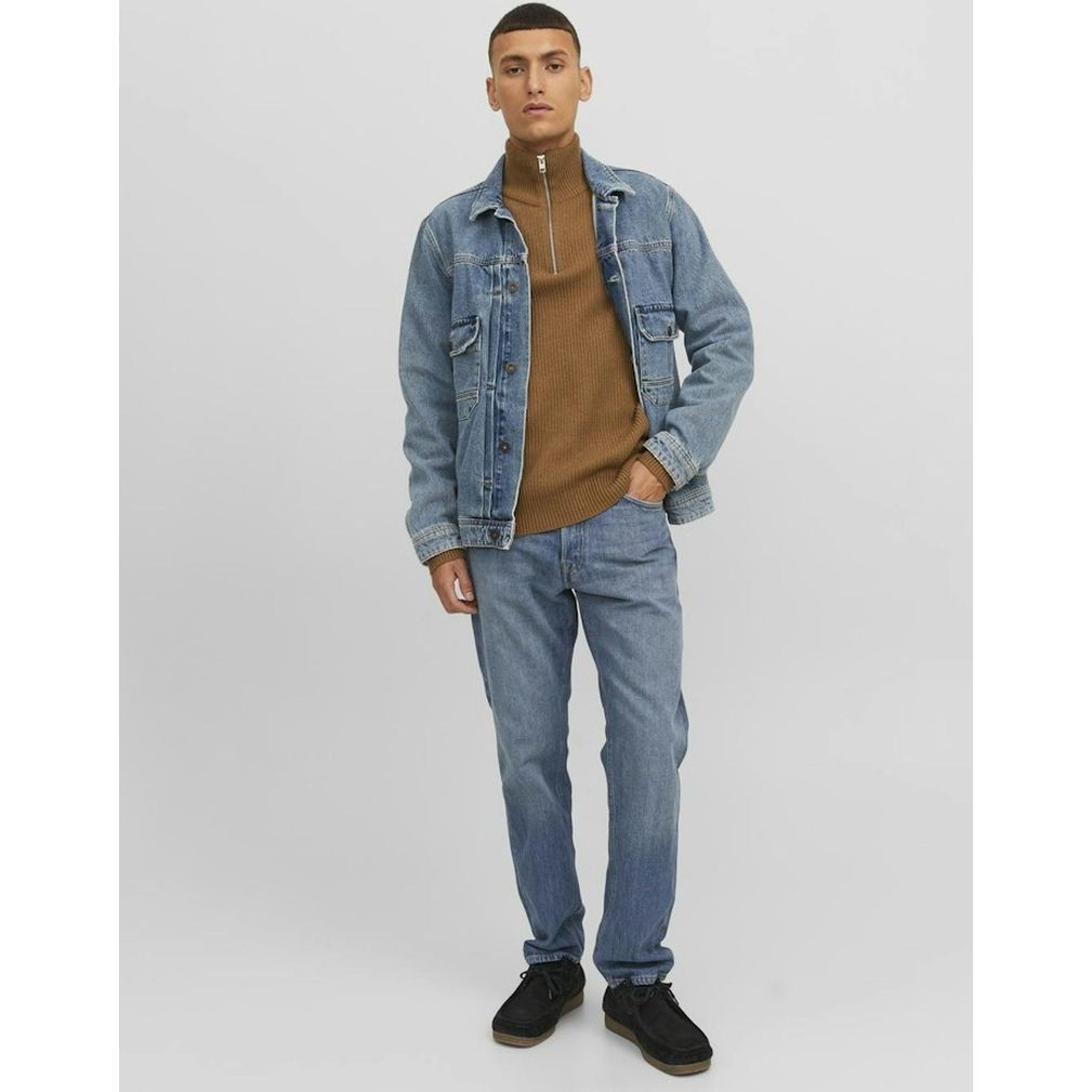 JACK & JONES Tiesūs džinsai vyrams, Mėlyna, JJICHRIS JJORIG 5
