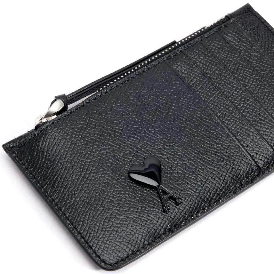 AMI PARIS Kortelių dėklas, Juoda, Adc card holder 3
