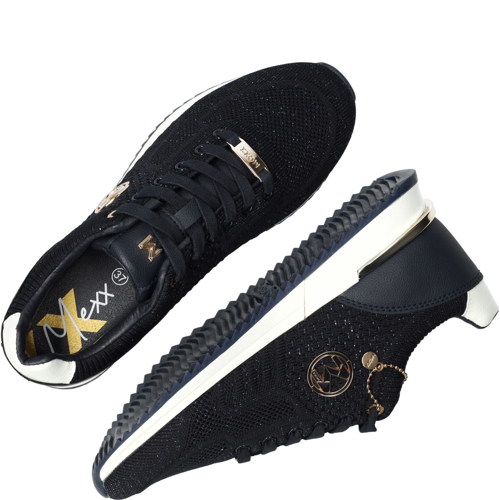 MEXX Sportiniai bateliai moterims, Mėlyna, Gitte Glitter Sport Shoe 5