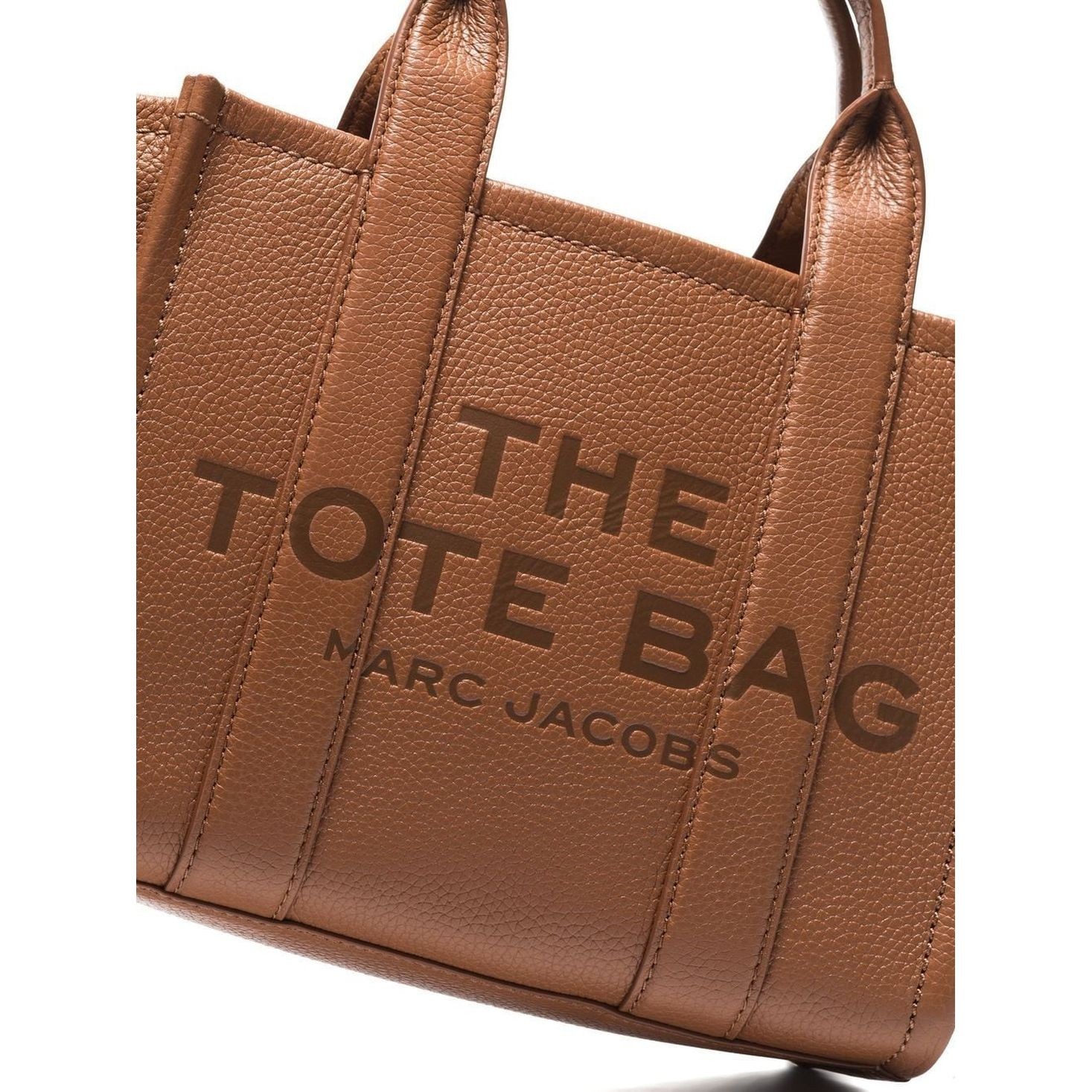 MARC JACOBS Pirkinių krepšys moterims, Ruda, The mini tote 4