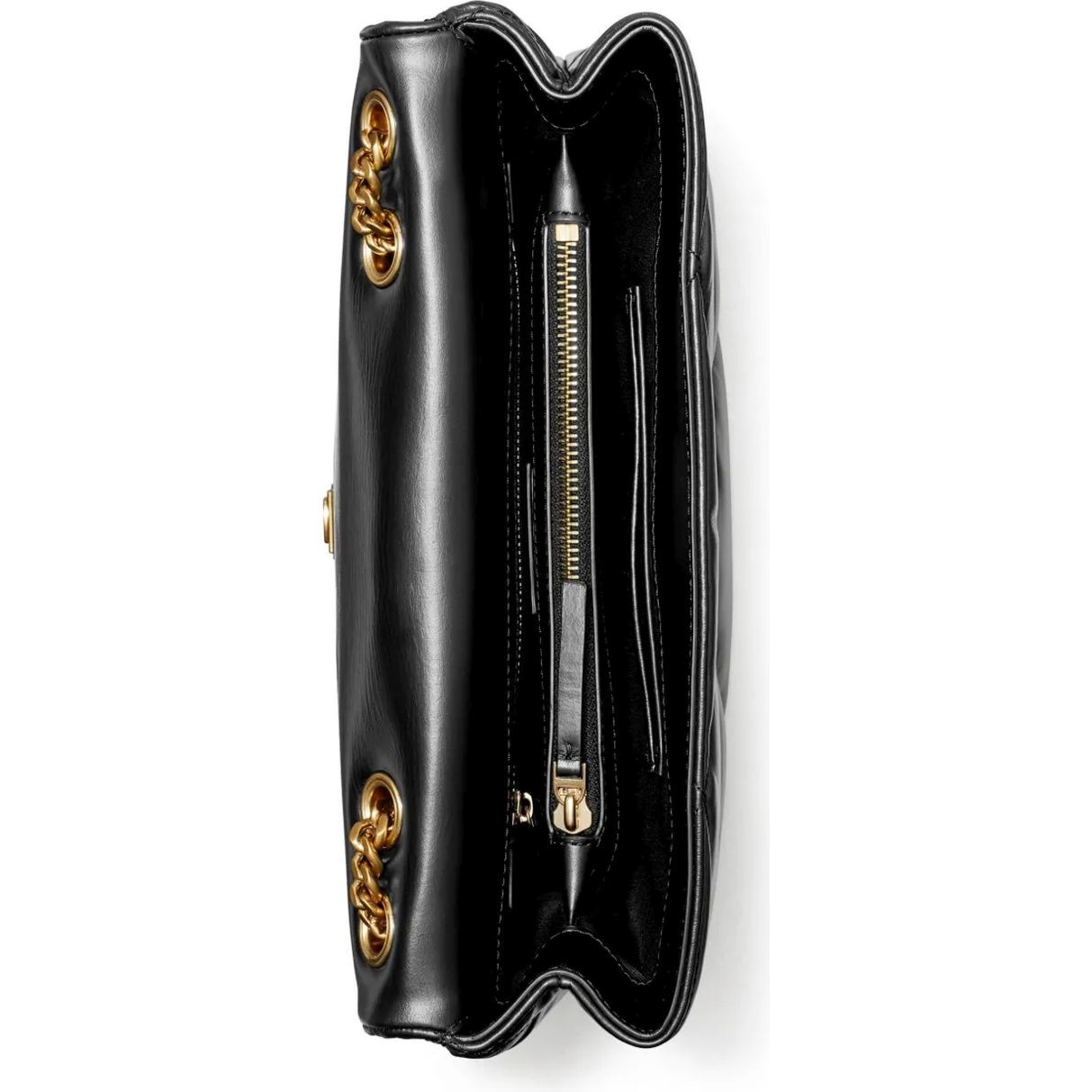 TORY BURCH Rankinė per petį moterims, Juoda, Kira diamond shoulder bag 4