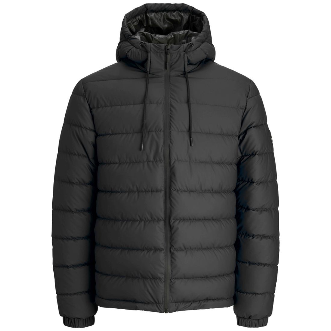 JACK & JONES Pūkinė striukė vyrams, Juoda, Point pu puffer  jacket