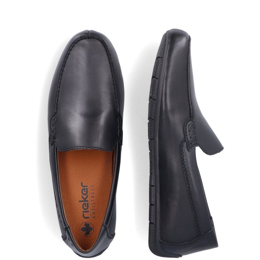 RIEKER Mokasinai vyrams, Juoda, MOCASINS 16