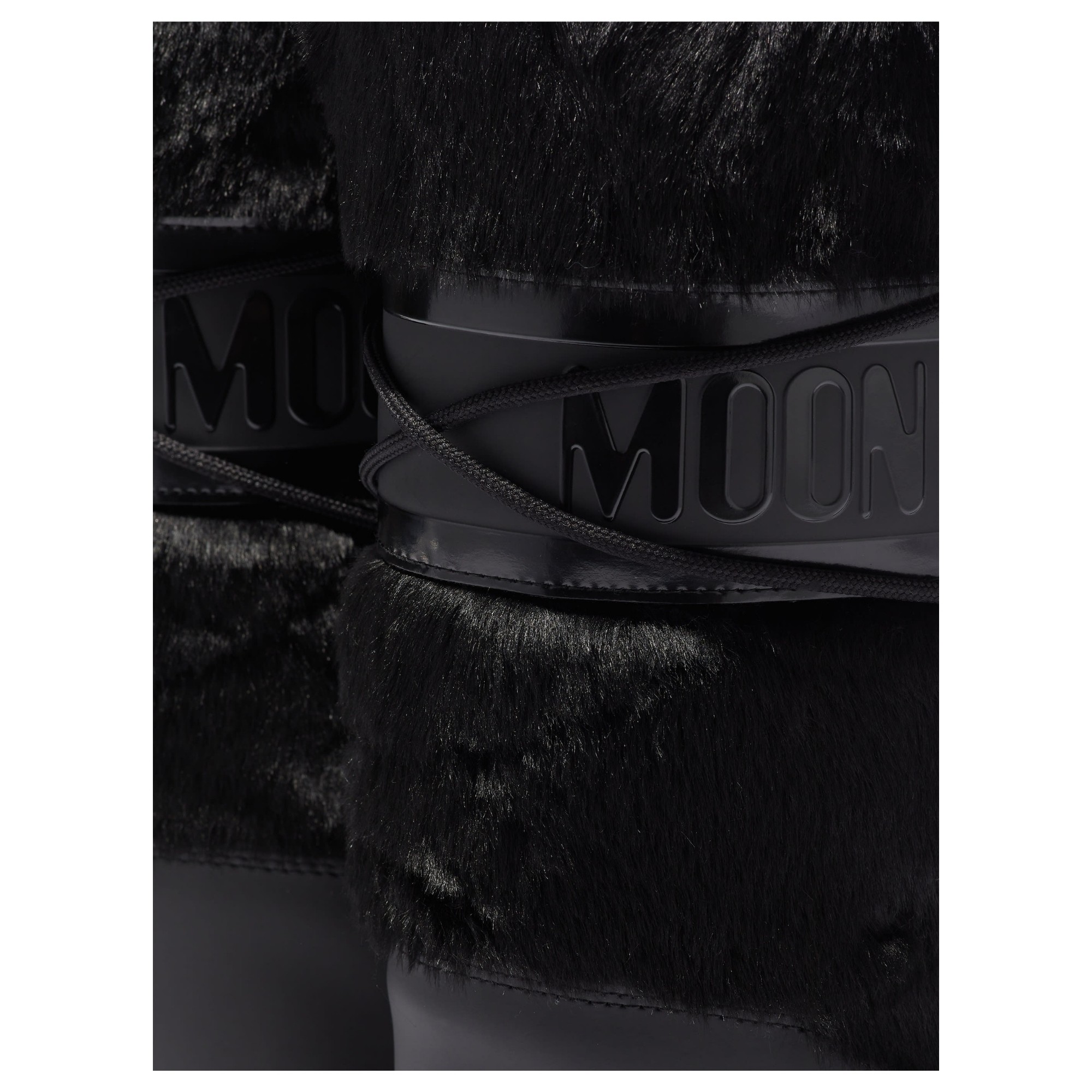 MOON BOOT Auliniai moterims, Juoda, Mb icon faux fur boots 4