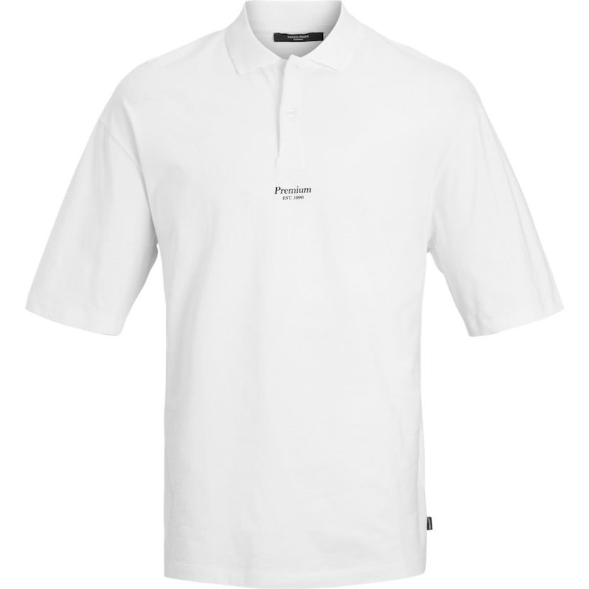 JACK & JONES Polo marškiniai trumpos rank. vyrams, Balta, JPRBLAKAM BRAND