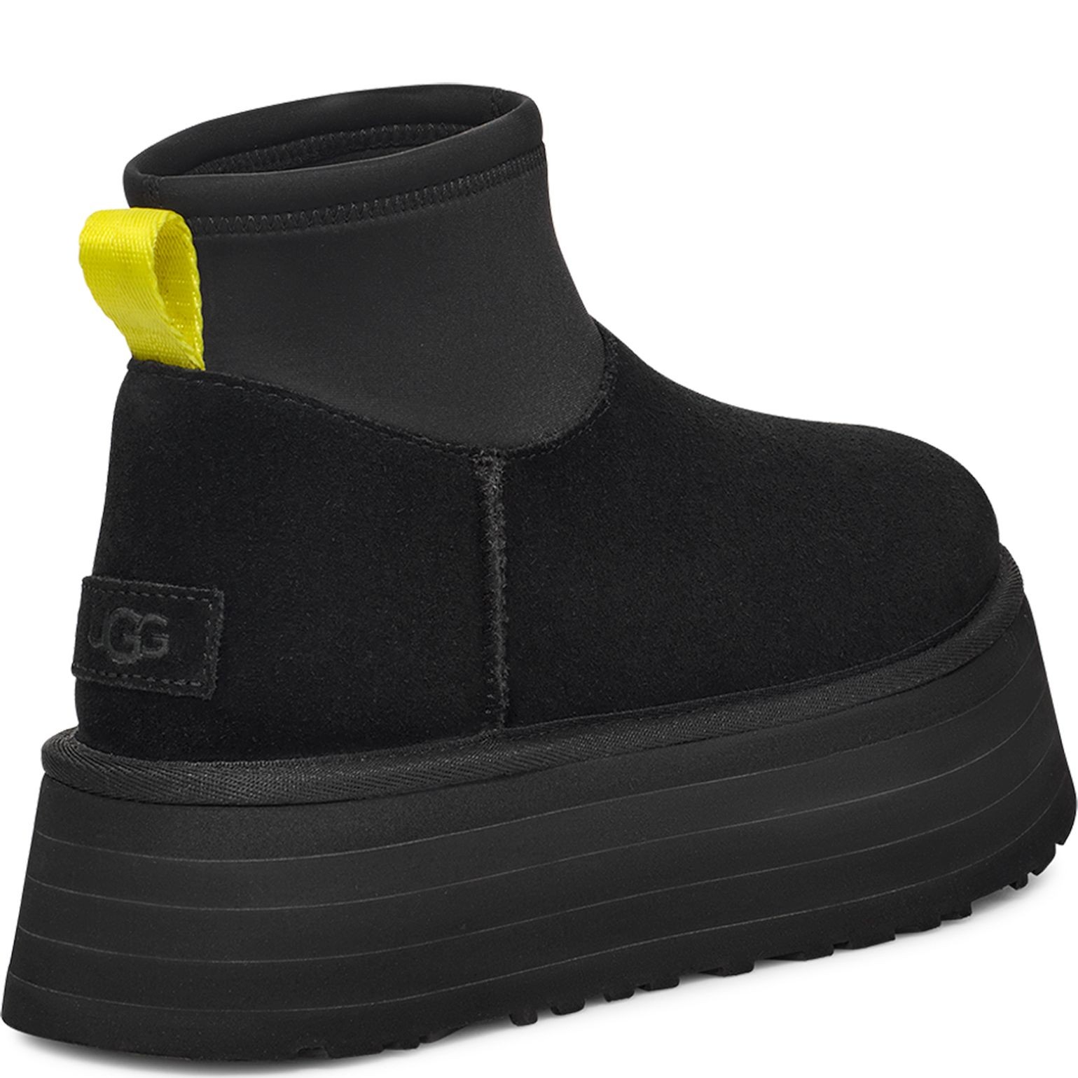 UGG Pašiltinti auliniai moterims, Juoda, Classic mini dipper warm boots 4