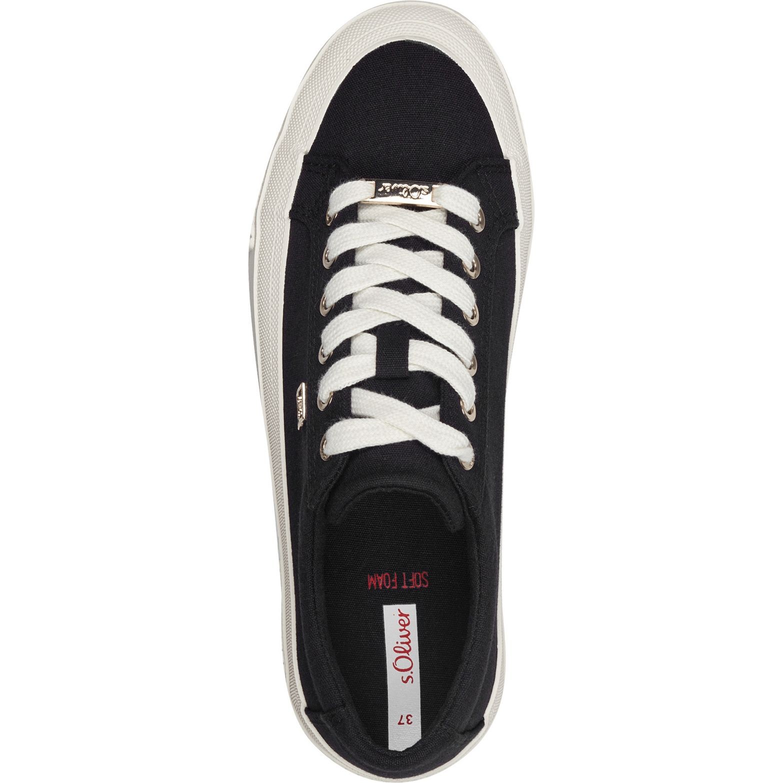 S.OLIVER Laisvalaikio bateliai moterims, Juoda, Women Lace-up 4