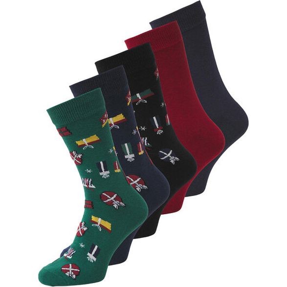 JACK & JONES Kojinės vyrams, Mėlyna, JACXMAS WRAPPING SOCKS