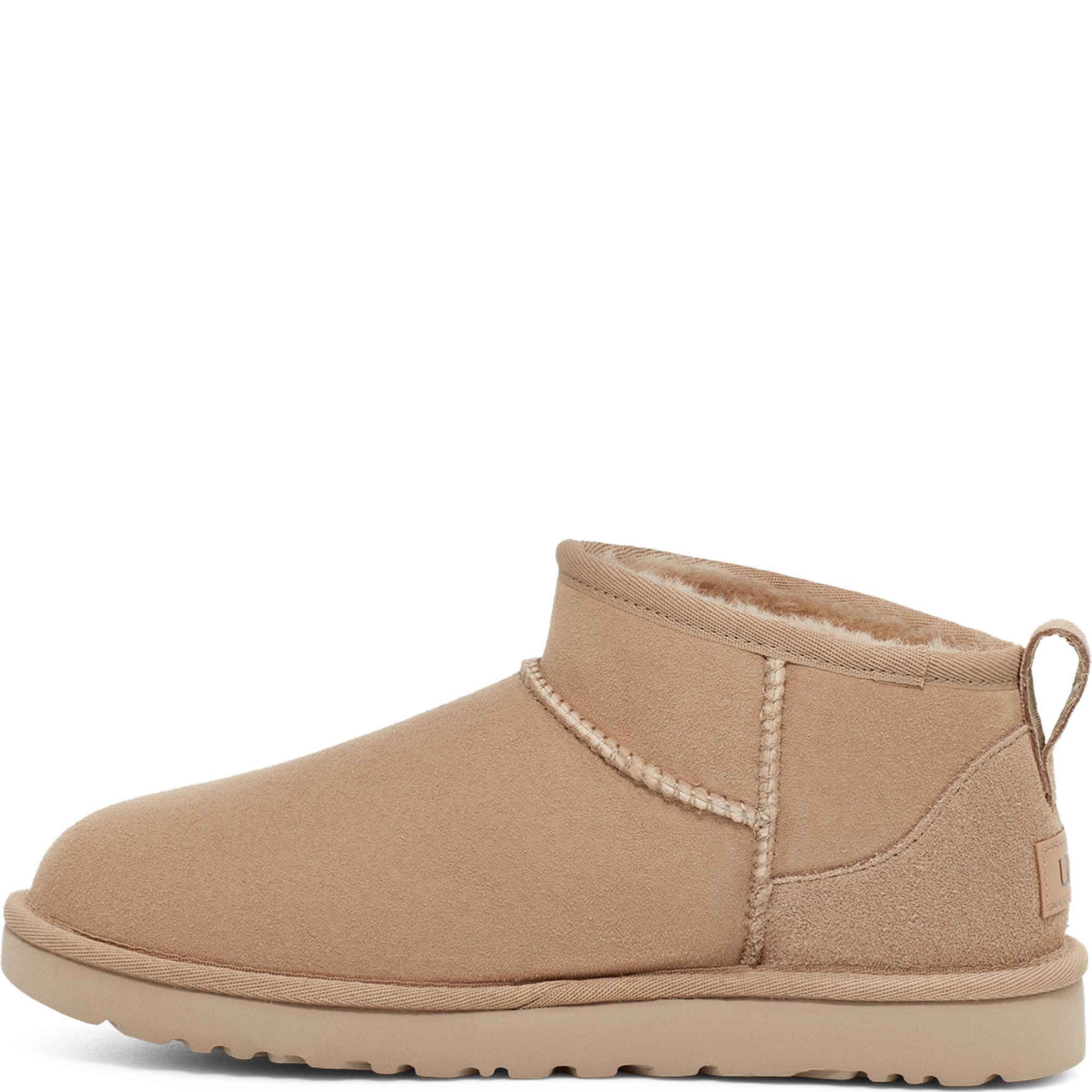 UGG Pašiltinti aulinukai moterims, Smėlio, Classic Ultra Mini booties 3