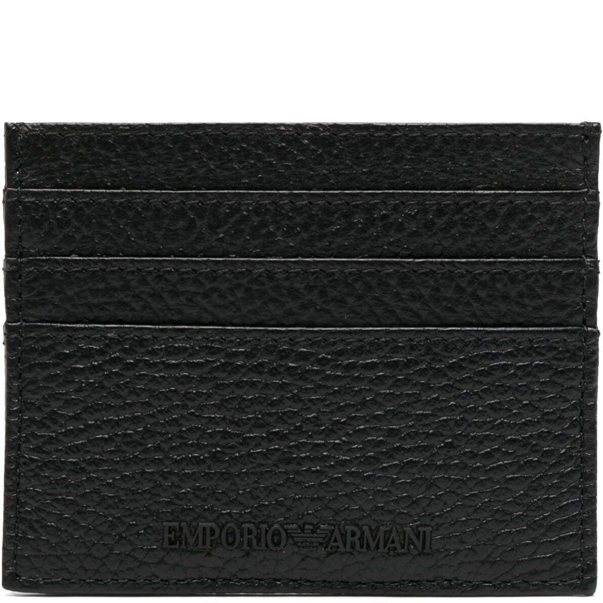 EMPORIO ARMANI Piniginė vyrams, Juoda, Card holder 1