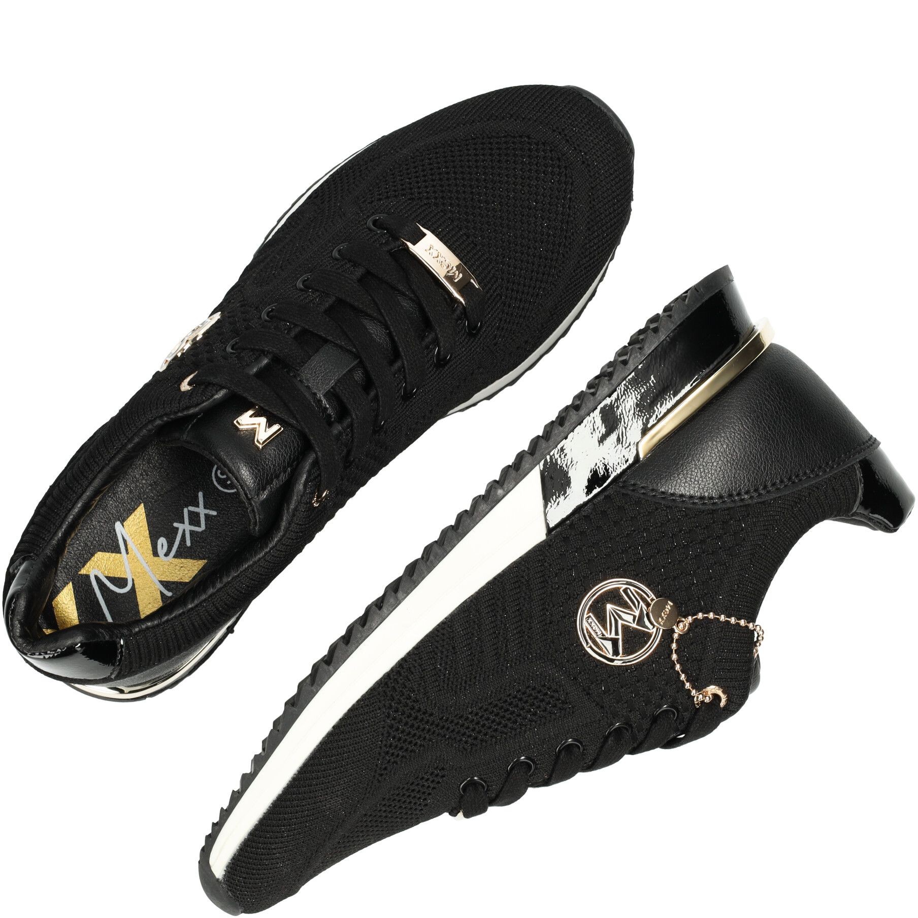 MEXX Sportiniai bateliai moterims, Juoda, Gitte Glitter Sport Shoe 4