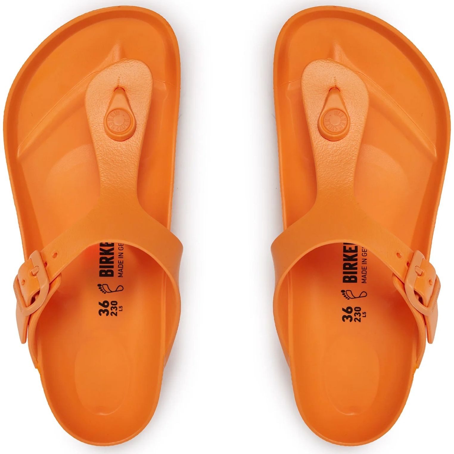 BIRKENSTOCK Pliažo šlepetės per pirštą, Oranžinė, Gizeh EVA flip-flops 4