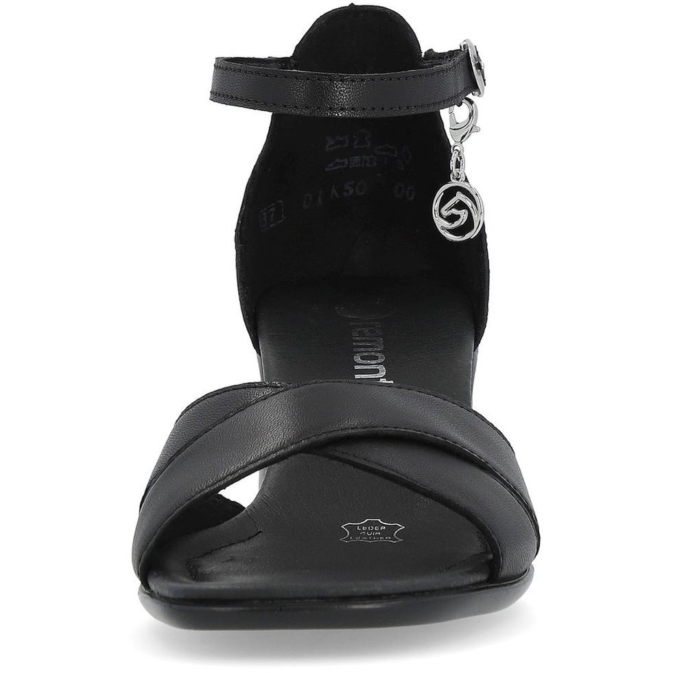 REMONTE Basutės moterims, Juoda, SANDALS 8