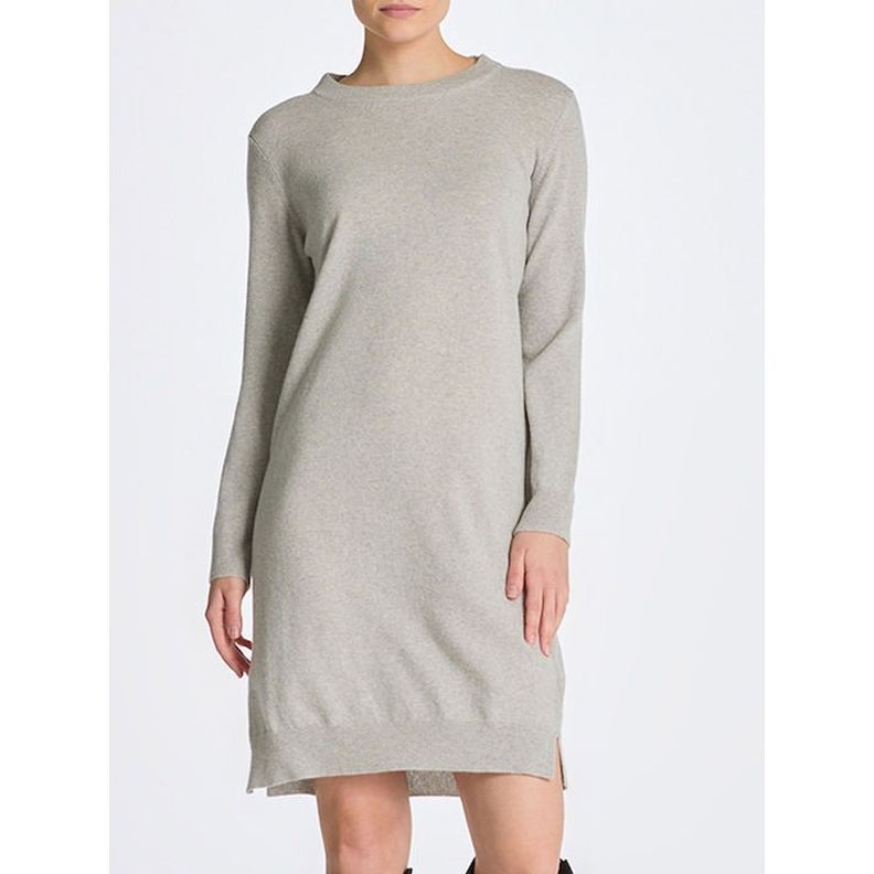 GANT Midi suknelė moterims, Pilka, SUPERFINE LAMBSWOOL DRESS 2