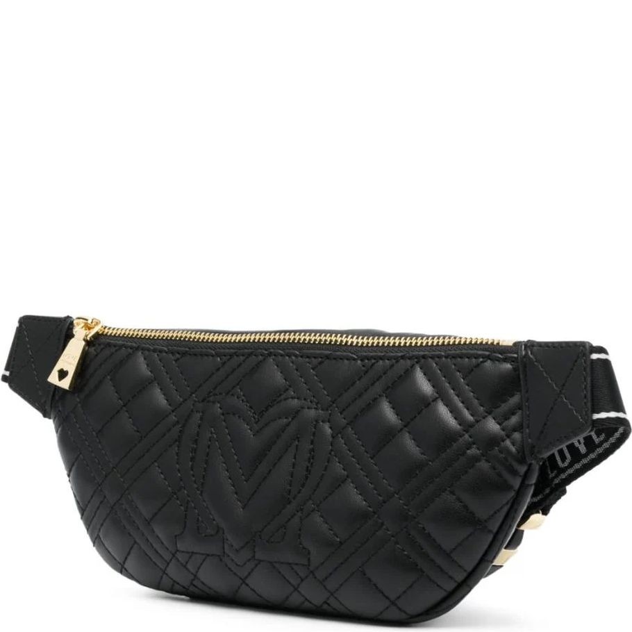 LOVE MOSCHINO Rankinė per juosmenį moterims, Juoda, Belt bag 2