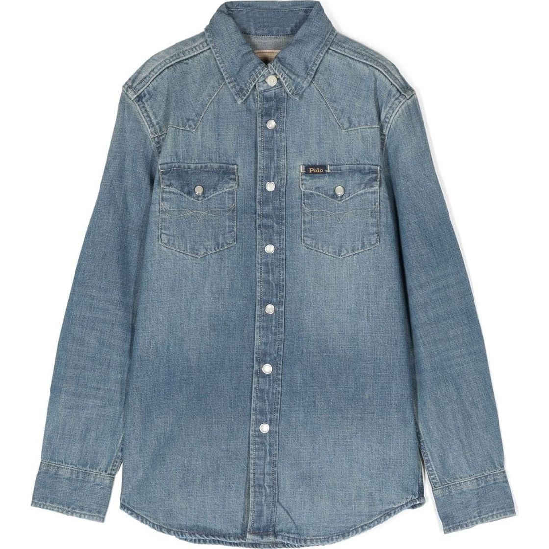RALPH LAUREN KIDS Marškiniai ilgomis rankovėmis berniukams, Mėlyna, Button front shirt (8-20) 1