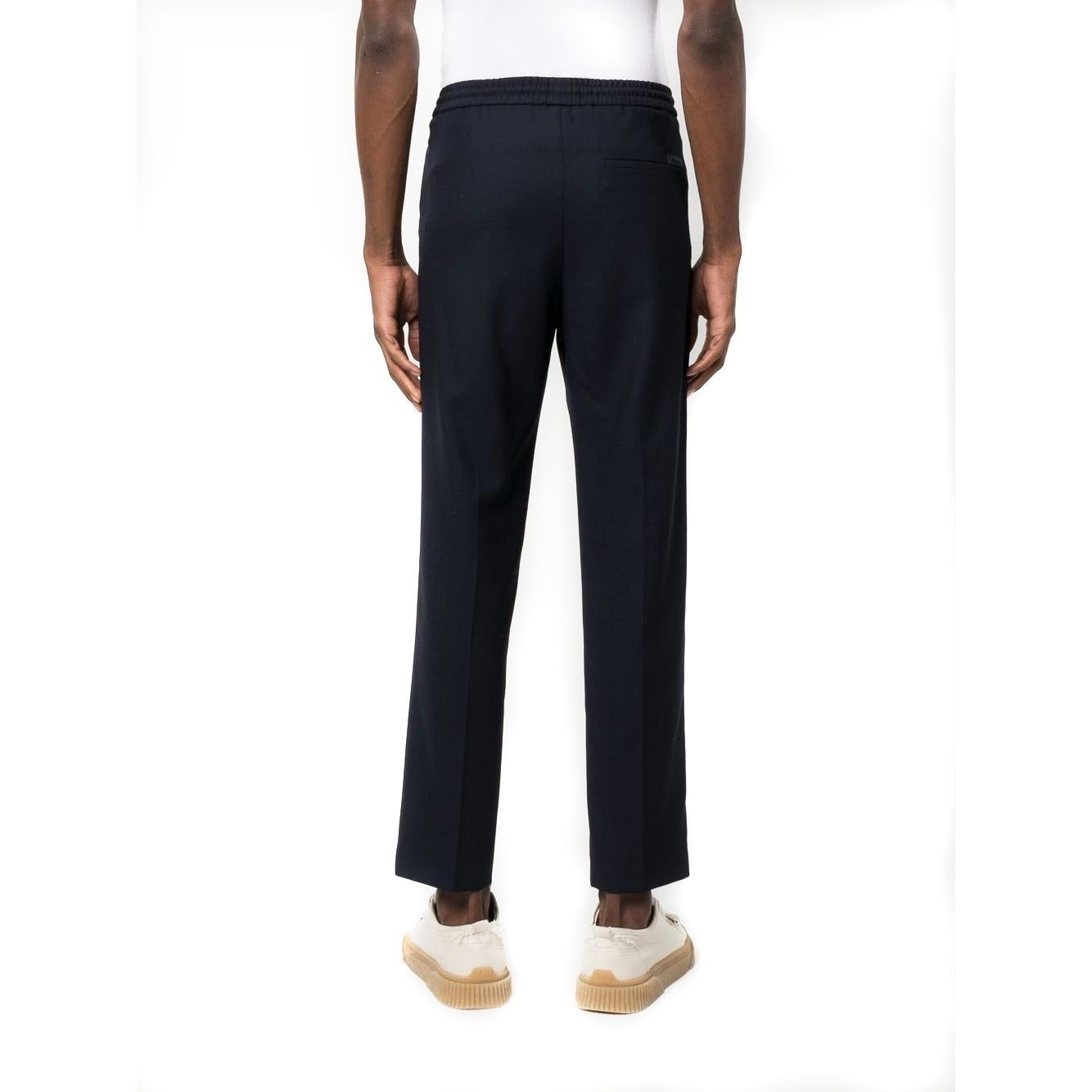 CALVIN KLEIN Sportinės kelnės vyrams, Mėlyna, Bi-stretch comfort wool jogger 2