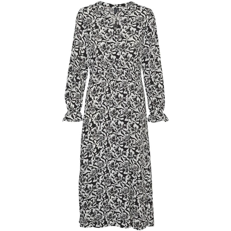 VERO MODA Maxi suknelė moterims, Juoda, VMSOPHIA L/S ANK 1