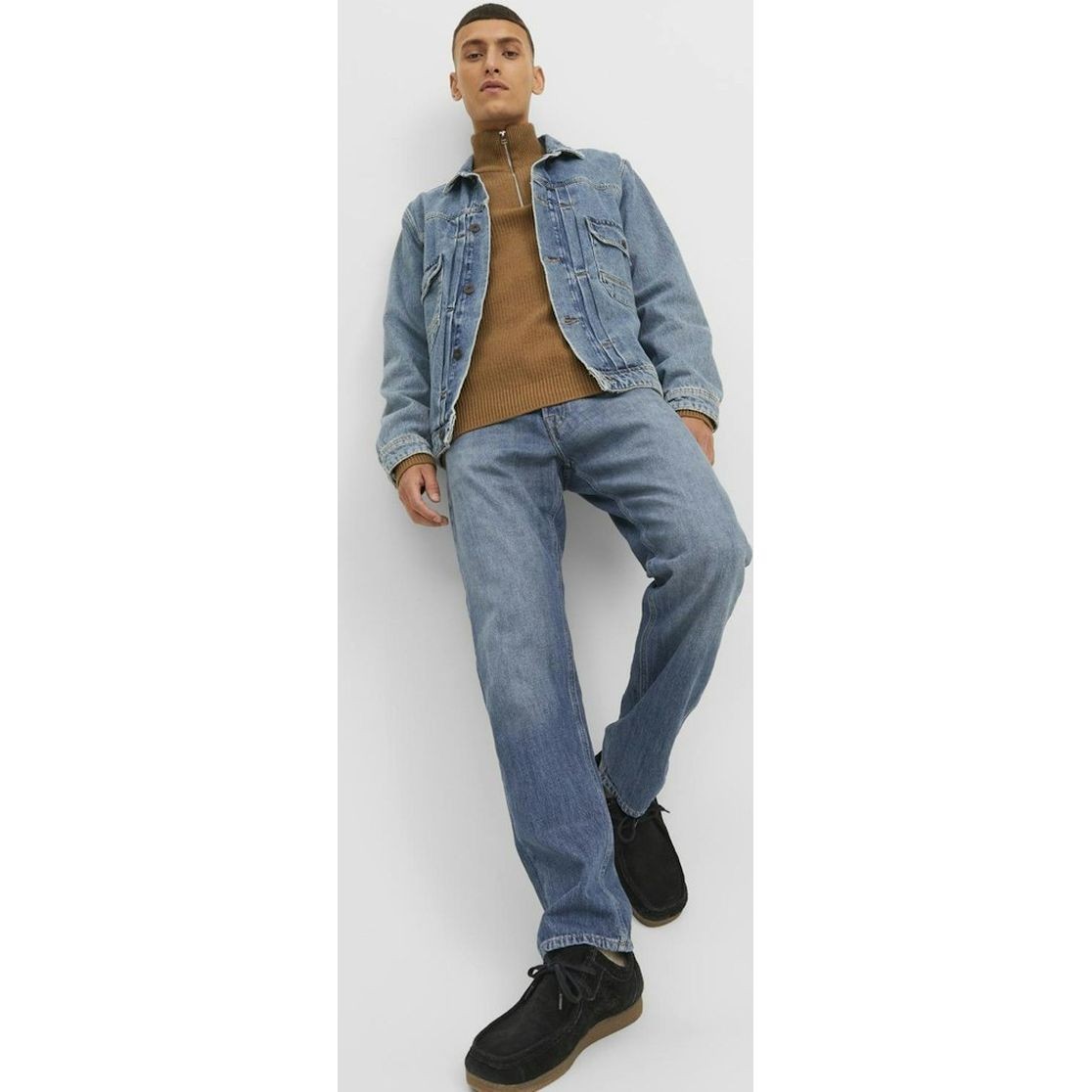 JACK & JONES Tiesūs džinsai vyrams, Mėlyna, JJICHRIS JJORIG 8
