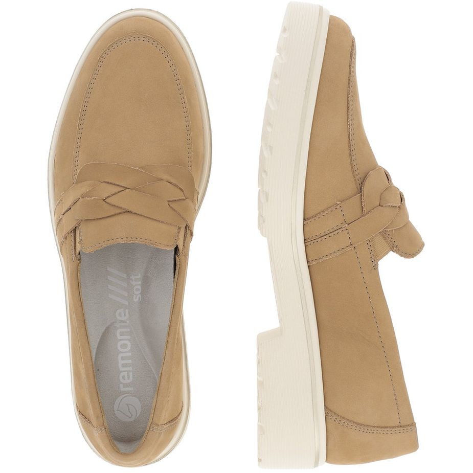 REMONTE Loaferiai moterims, Smėlio, LOAFERS 11