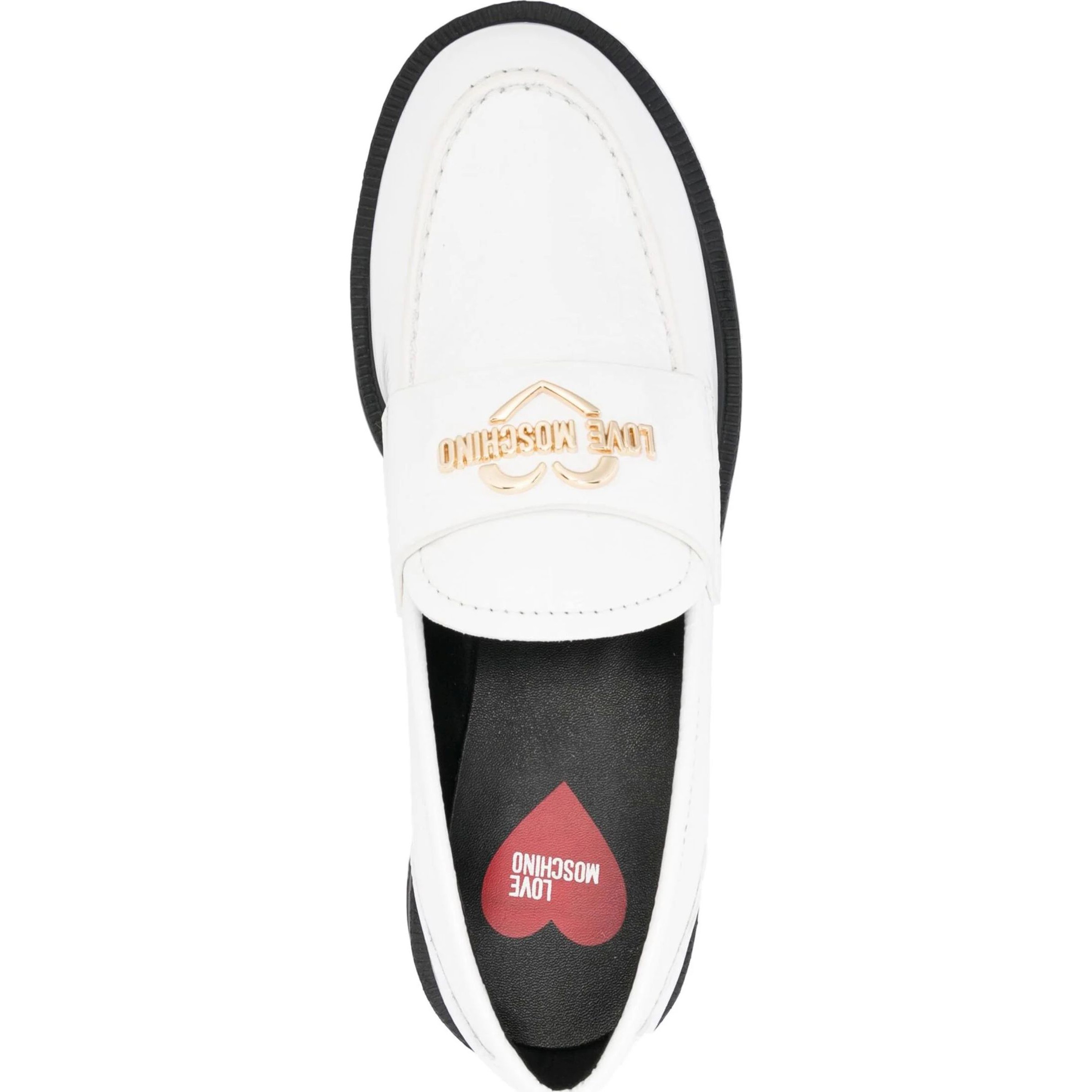LOVE MOSCHINO Loaferiai moterims, Balta, Loafers 4