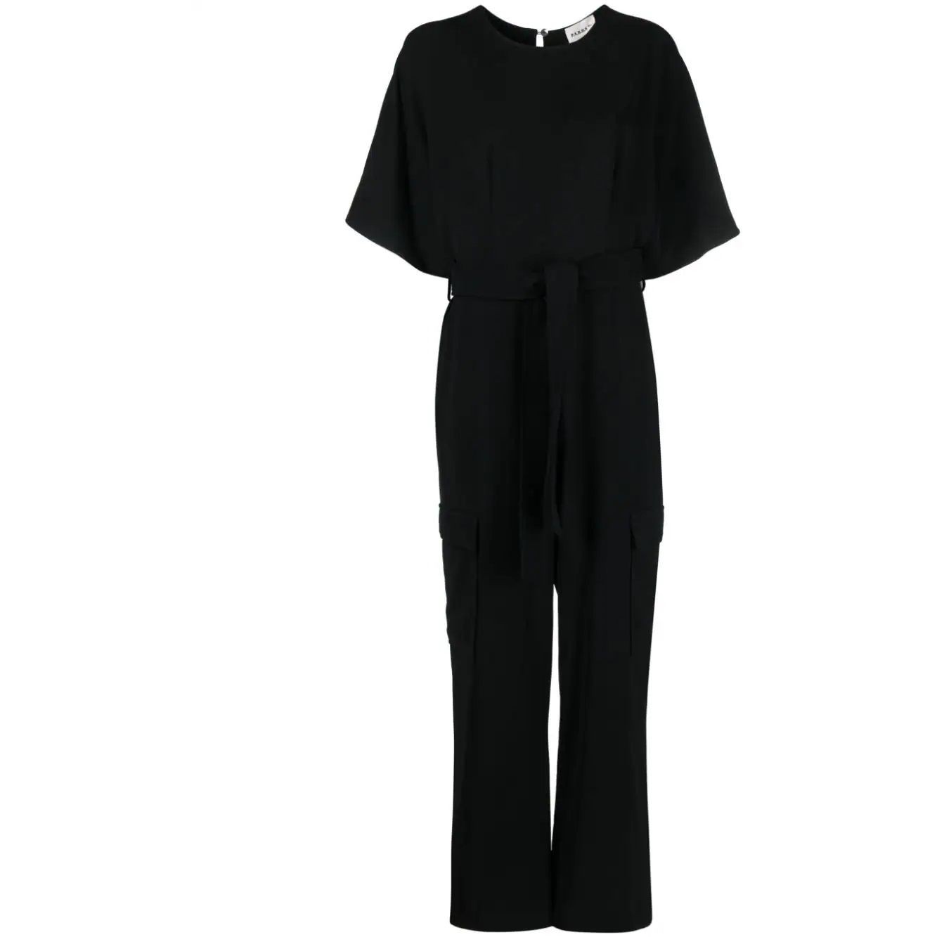 PAROSH Kostiumas moterims, Juoda, Poker jumpsuit 1