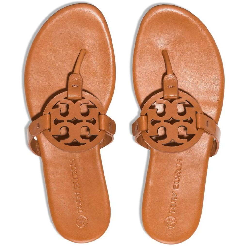 TORY BURCH Basutės moterims, Ruda, Miller soft sandals 3
