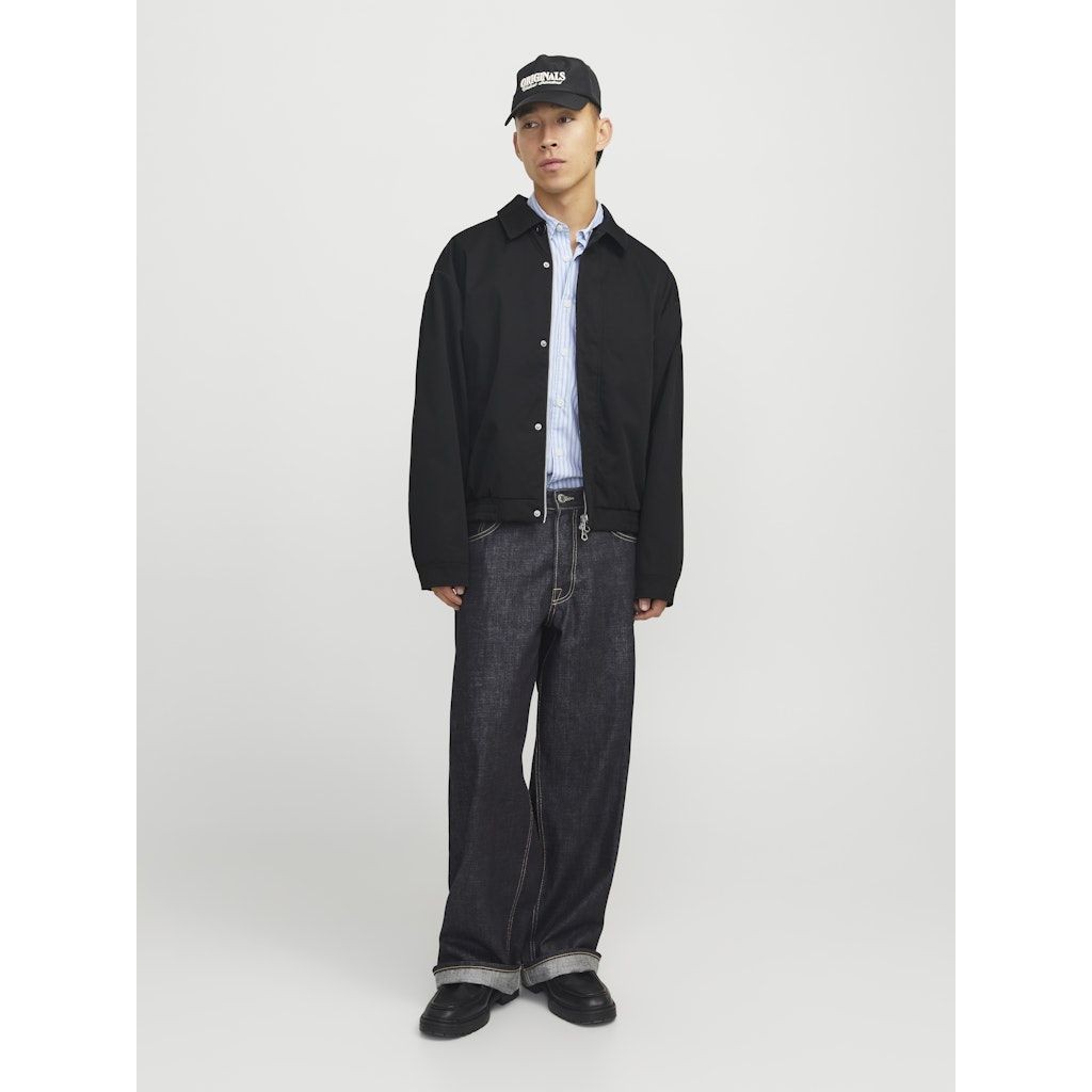 JACK & JONES Lengva striukė vyrams, Juoda, Islington jacket 5