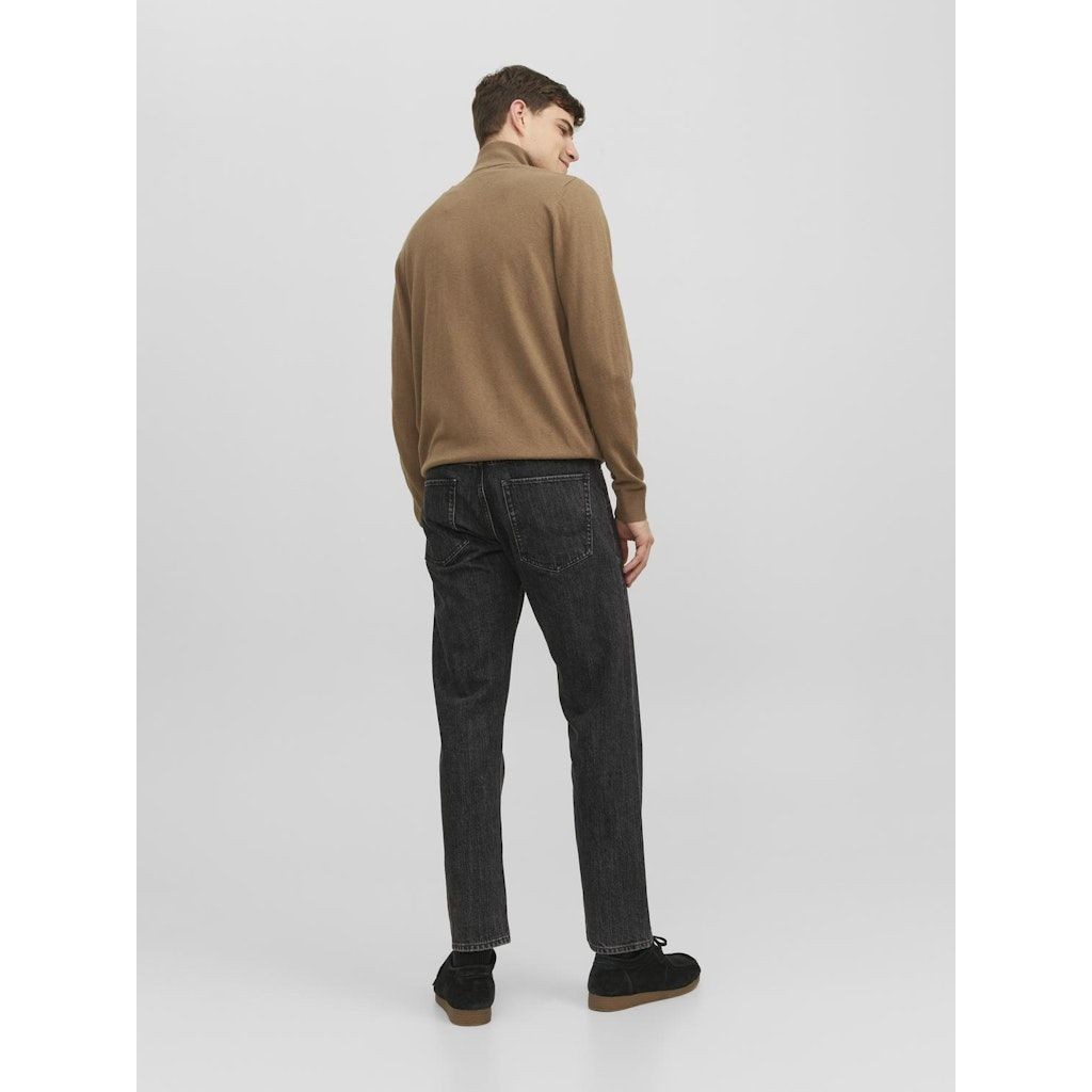 JACK & JONES Džemperis vyrams, Ruda, JJEEMIL KNIT HALF ZI 4