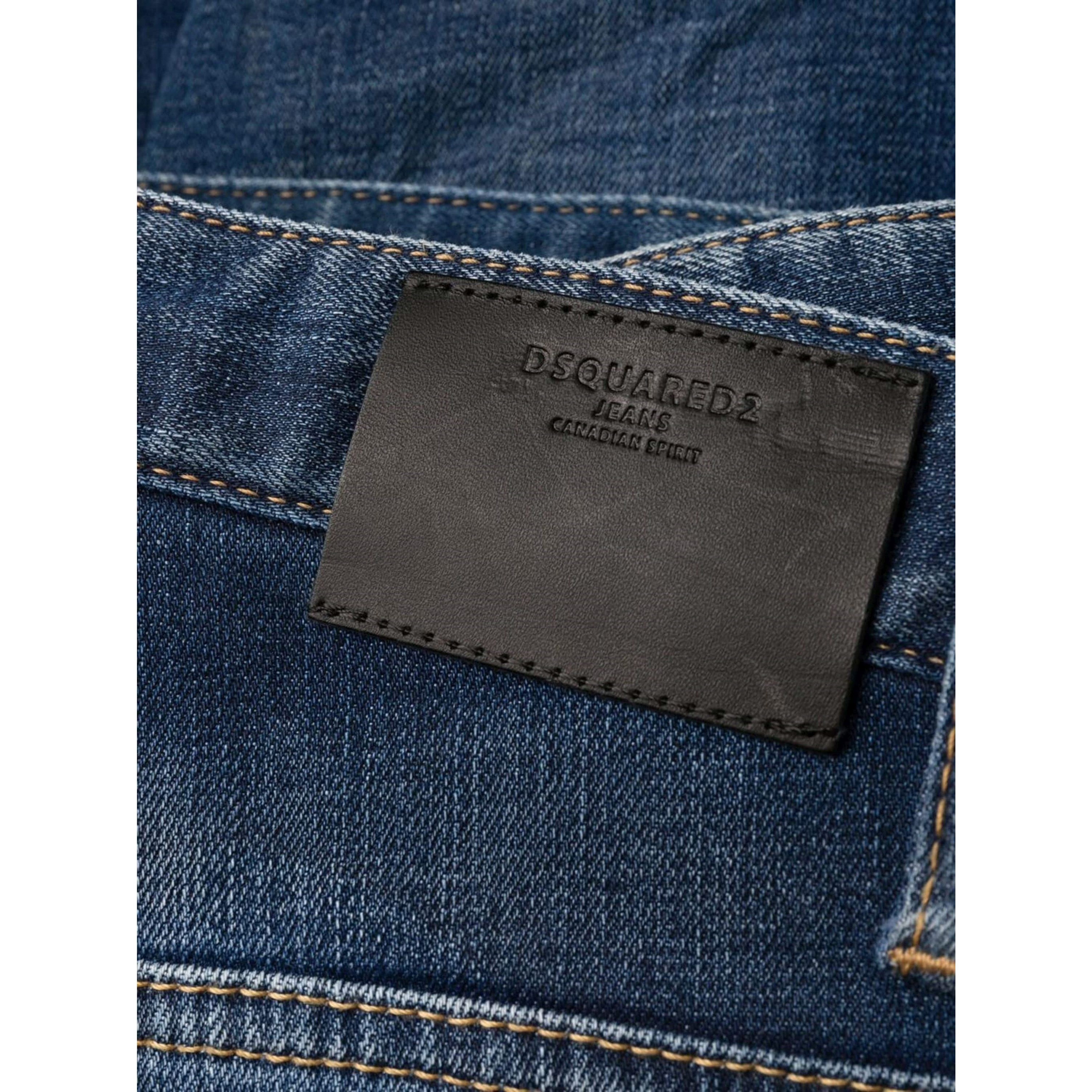 DSQUARED2 Tiesūs džinsai -vyrams, Mėlyna, Pants 5 pockets 2