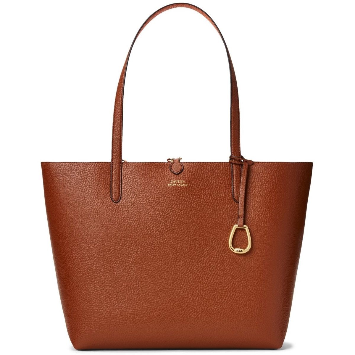 LAUREN RALPH LAUREN Pirkinių krepšys moterims, Ruda, Medium tote bag 1