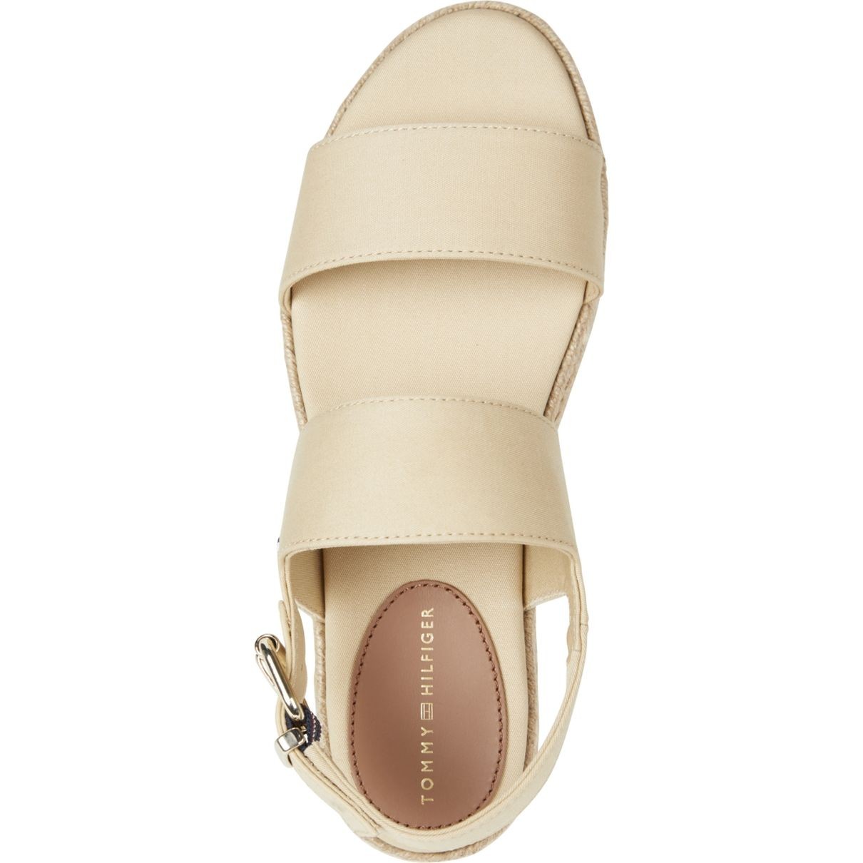 TOMMY HILFIGER Basutės moterims, Smėlio, Mid wedge sandal 3